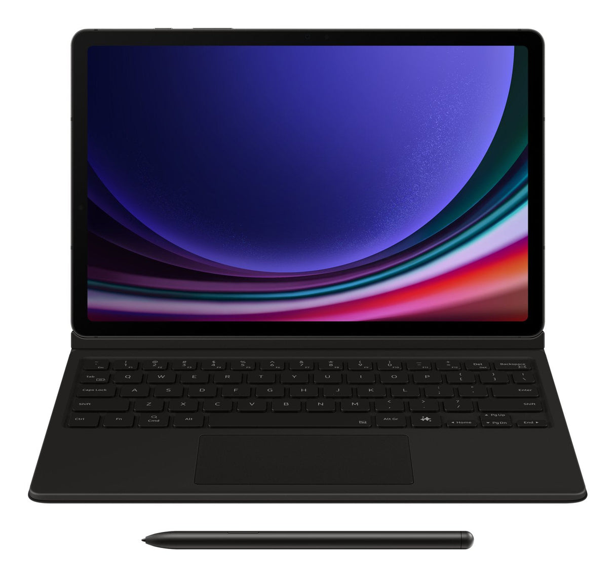 Tab S9/S9 Fe Book Cover  Keyboard Black