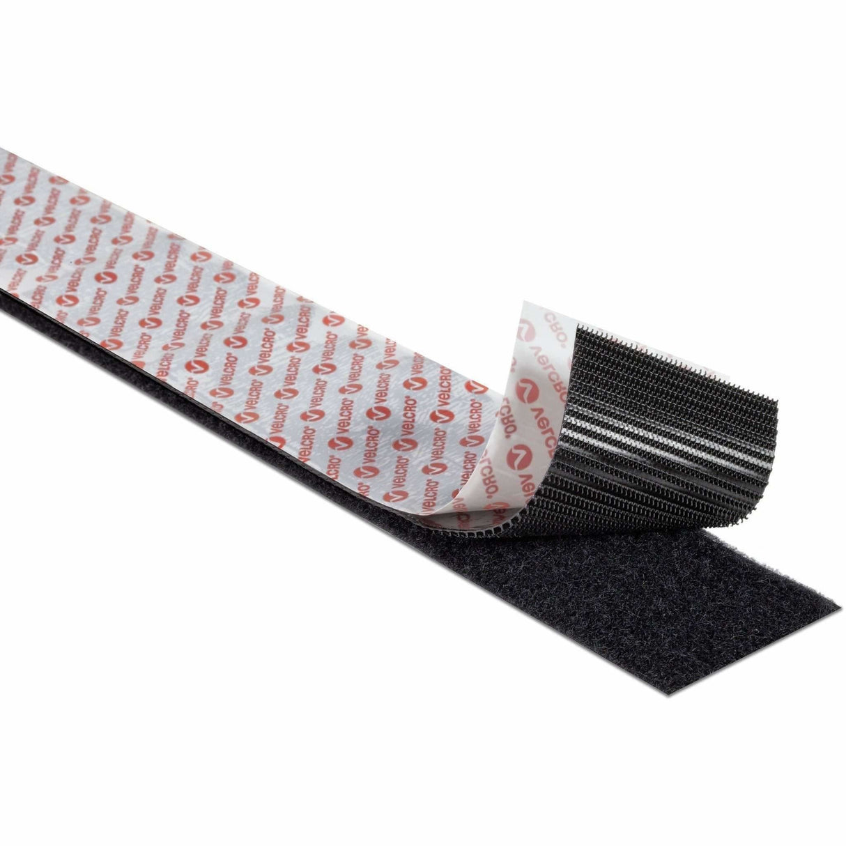 Velcro Klettband Extra Stark Selbstklebend, Haken & Flausch 50mm X 2.5m Schwarz
