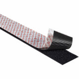 Velcro Klettband Extra Stark Selbstklebend, Haken & Flausch 50mm X 2.5m Schwarz