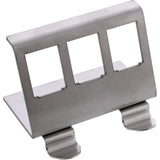 Inline® Keystone Mounting For Din Rail, 3-Port, Metal