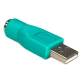 Adapter Akyga Ak-Ad-14 (Usb M - Ps/2 F; Green Color)