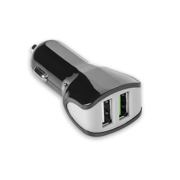 Celly Cc2usbturbobk Cargador De Dispositivo Móvil Auto Negro, Gris