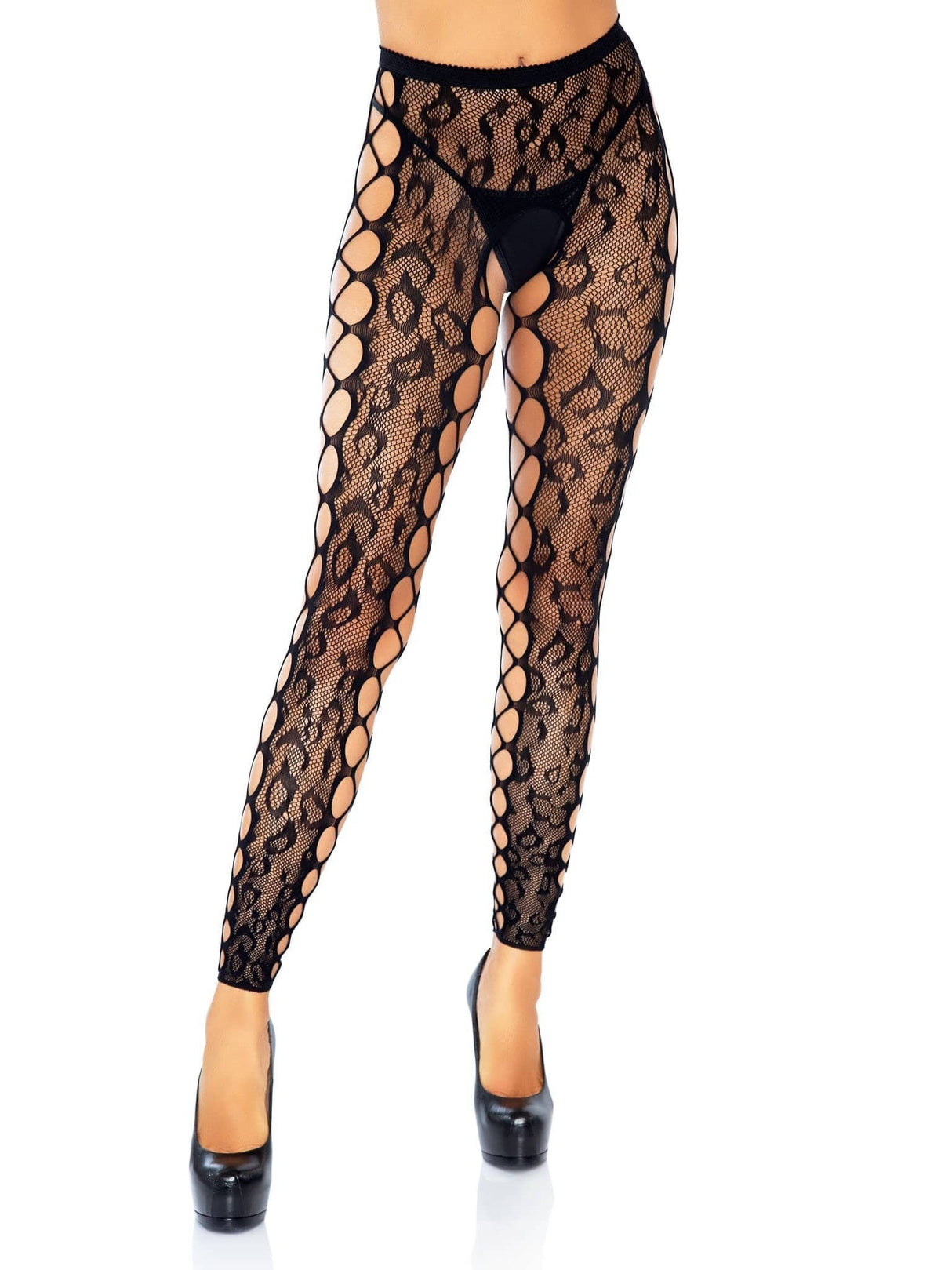 Leg Avenue - Footless Crothless Tights One Size