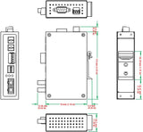 EAN 5703431434295 - Moxa ICF-1150I-M-SC convertidor, repetidor y aislador en serie RS-232 Fibra (SC) imagen 2