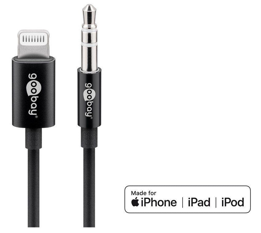 EAN 4040849668050 - Goobay 66805 cable de conector Lightning 1 m Negro imagen 2