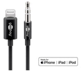 EAN 4040849668050 - Goobay 66805 cable de conector Lightning 1 m Negro imagen 2