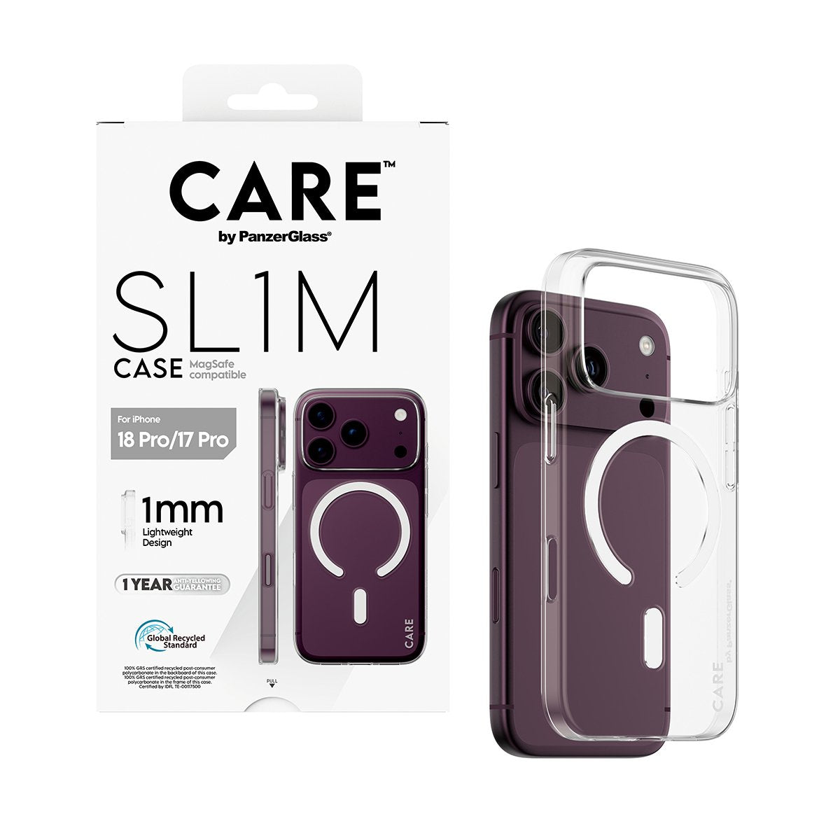 Care By Panzerglass Slim Case Ip17/18 Pro Transparent M. Ms