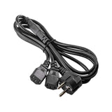 EAN 5901720130730 - Akyga AK-PC-04A cable de transmisión Negro 1,8 m CEE7/7 Acoplador C13 2 x imagen 1