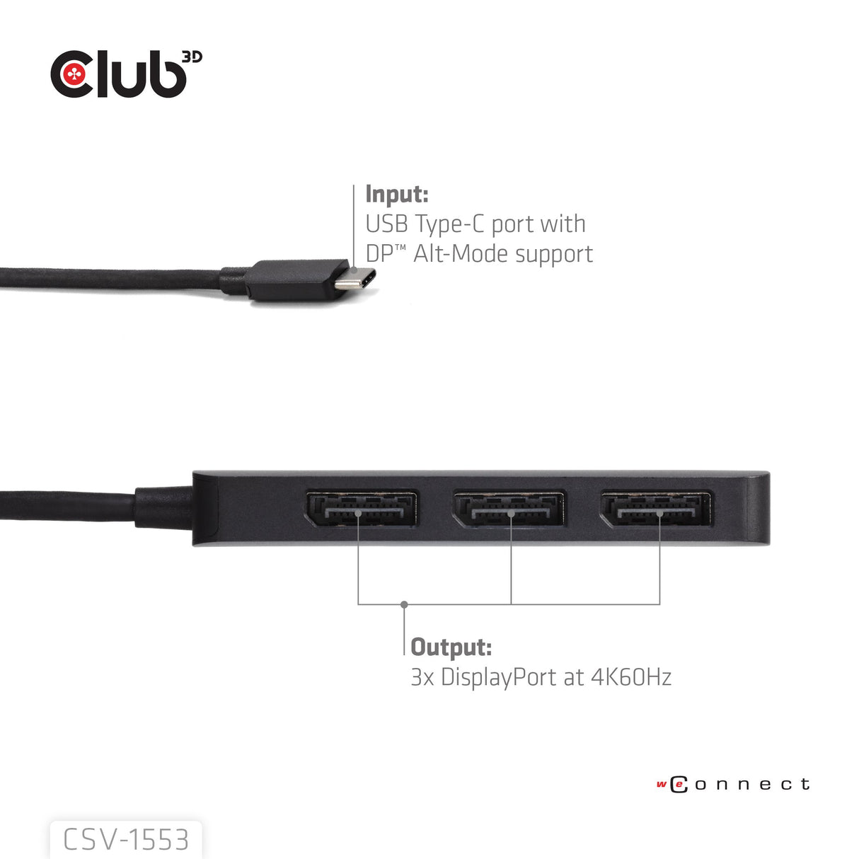 EAN 8719214473174 - CLUB3D CSV-1553 hub de interfaz USB Tipo C Negro imagen 7