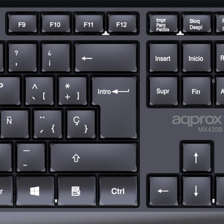 EAN 8435099535287 - Approx APPMX420B teclado Ratón incluido Hogar / Oficina RF inalámbrico QWERTY Español Negro imagen 5