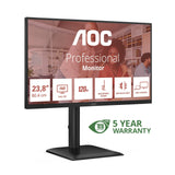 Monitor Aoc E4 24e4cv 23.8" 1920 X 1080 Pixeles Full Hd Led Negro