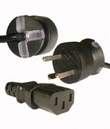 Smartplug Edb-Netkabel Sort  3,0m, Lige Apparatstik M/Jord