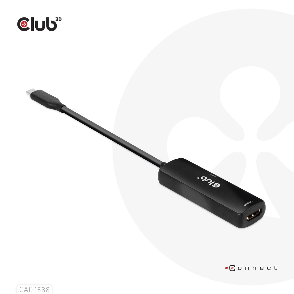 EAN 8719214472610 - CLUB3D CAC-1588 adaptador de cable de vídeo 0,17 m USB Tipo C Negro imagen 9