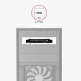 Axagon Rhd-P25, Marco De Aluminio Para 2x 2,5 "Hdd / Ssd Hasta 3,5" Posicion O Tapones Ciegos Pci