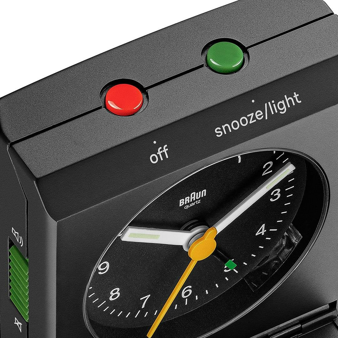 Braun Bc05b Klassischer Analoger Reisewecker, Negro