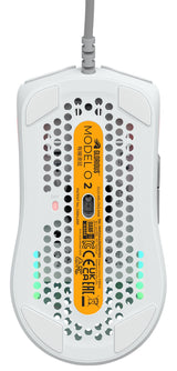 Raton  Glorious Model O 2 Usb Rgb Optical Gaming Mouse - Matte White [Glo-Ms-Ov2-Mw]
