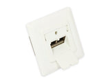 Netzwerkdose Cat. 6, 2xrj45, Geschirmt, Up, Designfähig, Vertikale Cablezuführung, Perlweiss Ral1013, Good Connections®