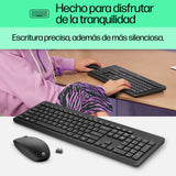 Teclado Aleman + Ratón Inalámbrico Hp 230 Wireless Desktop Set Black German
