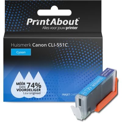 EAN 0632096830119 - PrintAbout CLI-551C cartucho de tinta Compatible Cian imagen 1