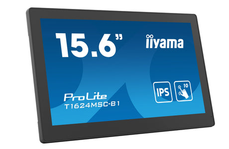 EAN 4948570120451 - iiyama T1624MSC-B1 pantalla para PC 39,6 cm (15.6") 1920 x 1080 Pixeles Full HD LED Pantalla táctil Negro imagen 1