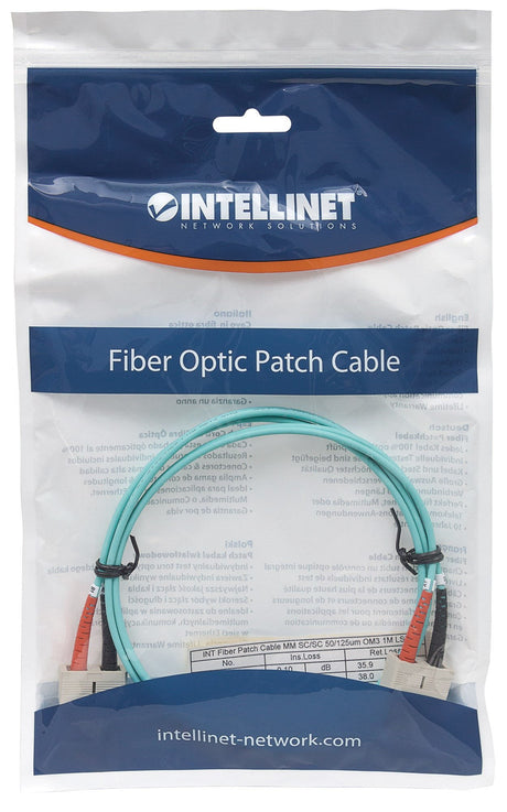 EAN 0766623750844 - Intellinet 750844 Cable de fibra óptica e InfiniBand 5 m SC Color aguamarina imagen 5