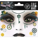 Herma 15438 - Pegatinas De Arte Facial Steampunk Amelia, Dermatológicamente Probadas