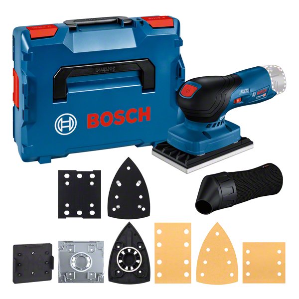 Lijadora Orbital A Batería Bosch Professional Gss 12v-13 Professional Solo Azul/Negro, Sin Batería Ni Cargador, En L-Boxx, 3 Platos De Lijado