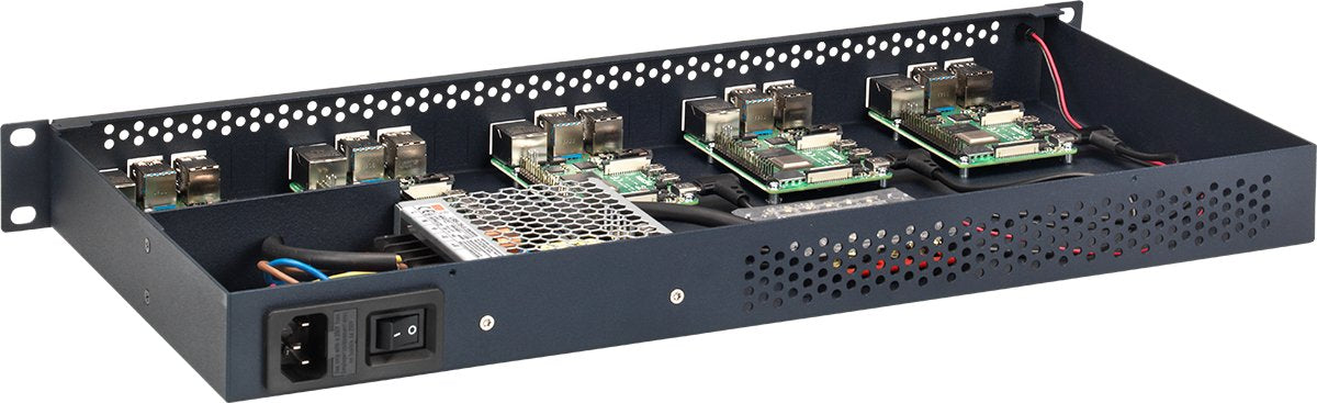 Rackmount.It Kit With Power Supply For 5 Units Raspberry Pi4