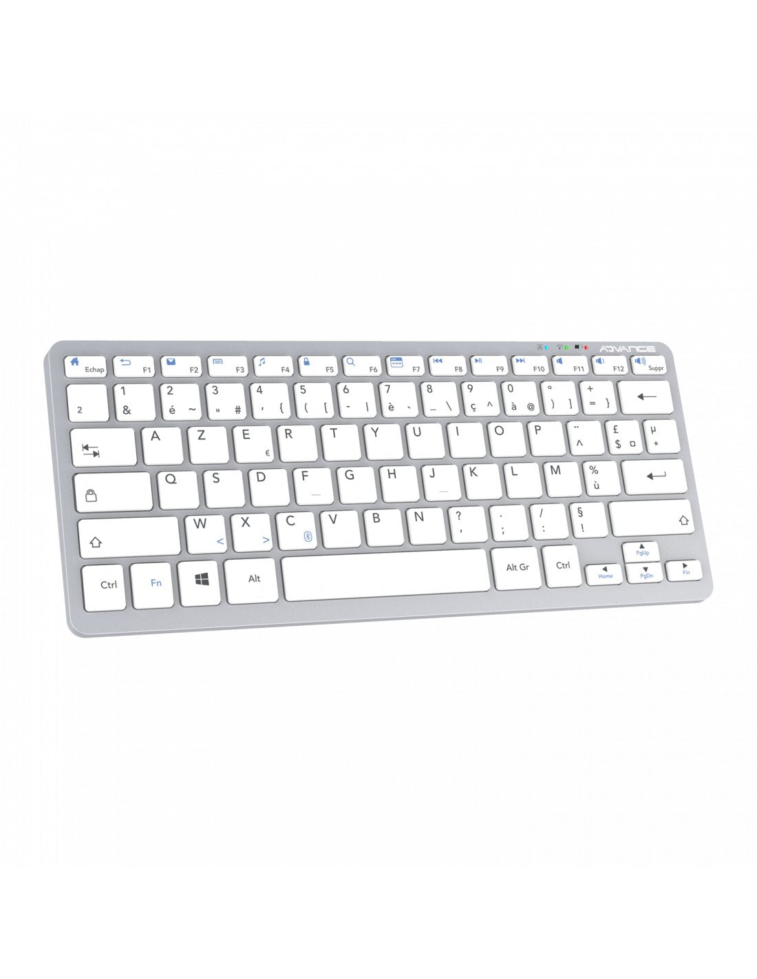 Teclado Inalámbrico Bluetooth Advance Smartkeys Plus (Gris)