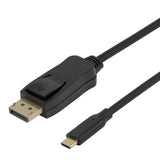 Deltaco 8k Usb-C/Displayport Kabel 7680x4320 30hz 1m Schwa