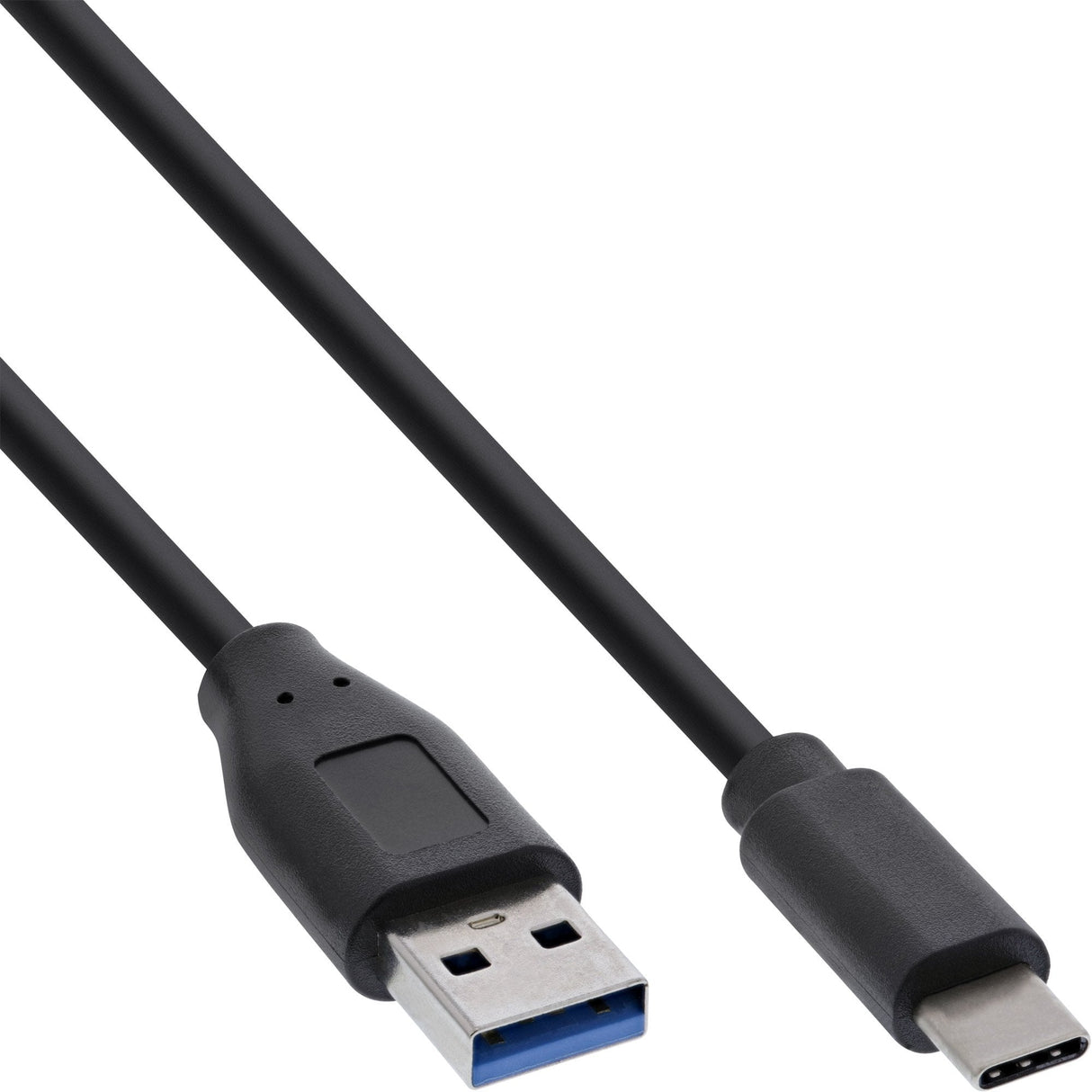 Cable Inline Usb 3.2, Tipo C Macho A A Macho, Negro, 0,3 M