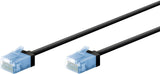 Latiguillo Cat 6a, U/Utp,  2.00 M, Negro, Lszh-Tpe  Slim Delgado Goobay