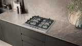 Siemens Eg6b5pk90 Hobs Negro, Acero Inoxidable Integrado 60 Cm Encimera De Gas 4 Zona(S)