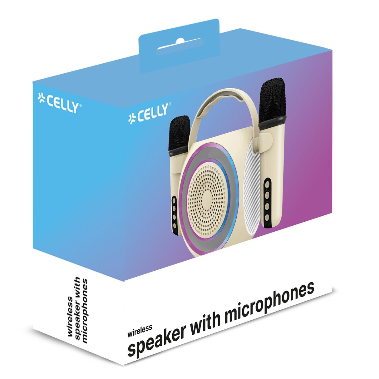Altavoz + 2mic Inalambricos Rgb