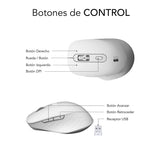 EAN 8436586743000 - SUBBLIM SUBMO-EDCUR02 ratón Universal mano derecha Bluetooth + USB Type-A Óptico 1600 DPI imagen 6