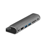 Usb 3.2 Gen1 Docking Station, 7-Port, Pd, For Ipad, Aluminum