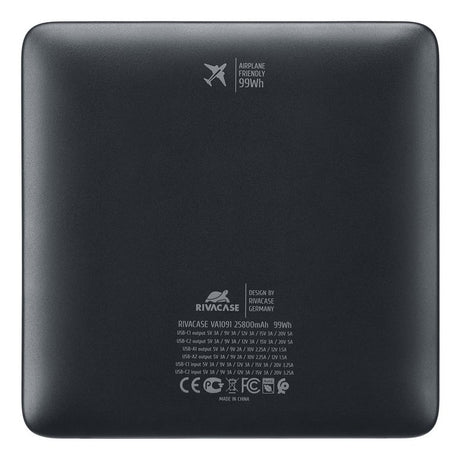 EAN 4260709016344 - Rivacase Turbo Polímero de litio 25800 mAh Negro imagen 4