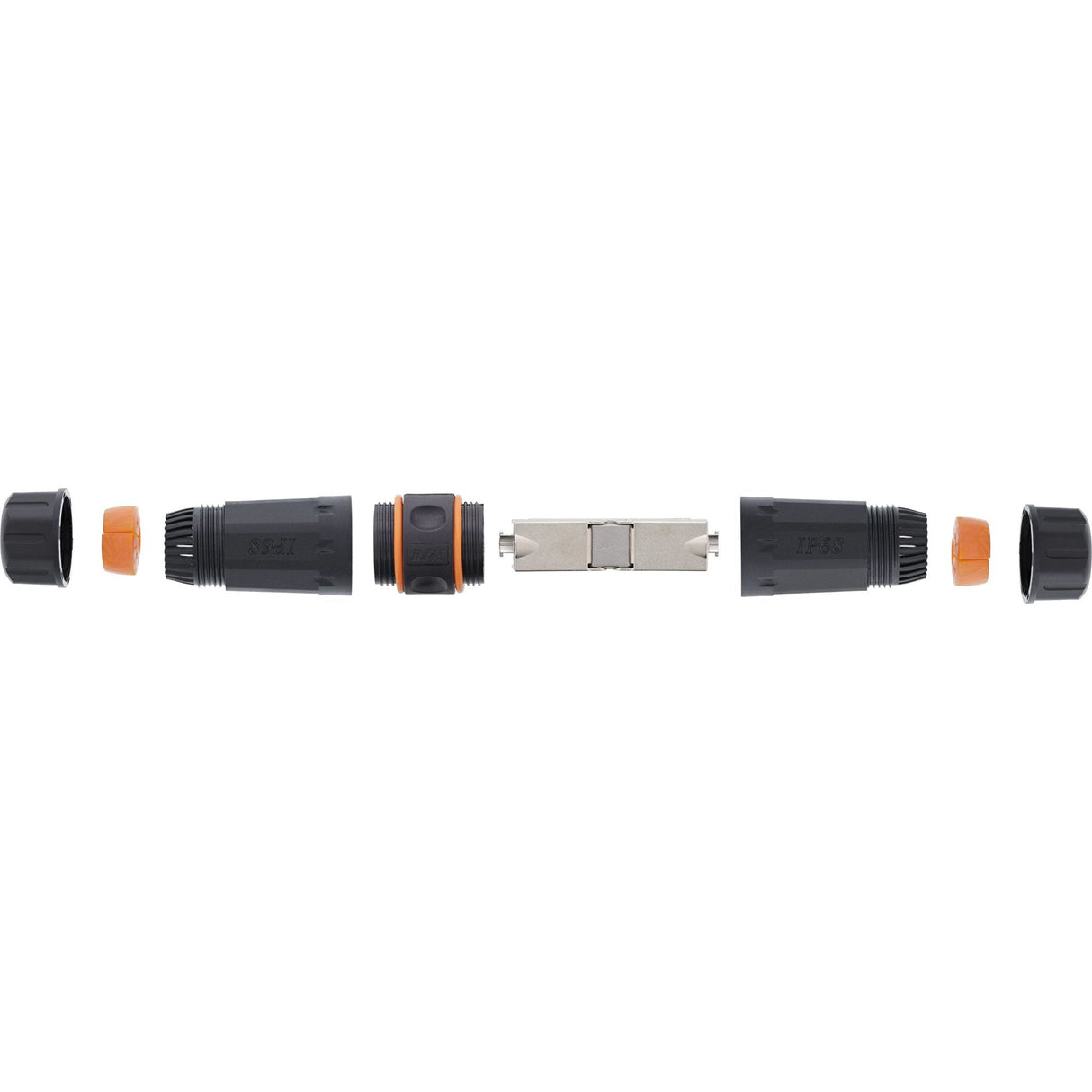 Conector Exterior Inline Cat.6a Resistente Al Agua Ip68