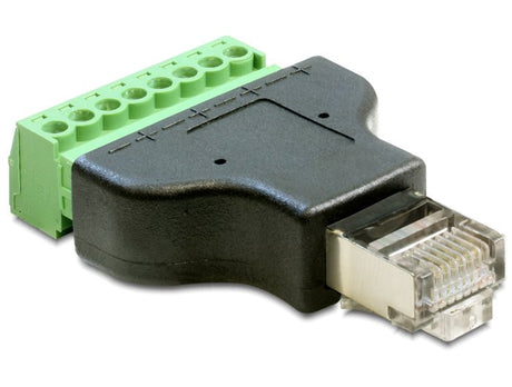EAN 4043619653898 - DeLOCK 65389 cambiador de género para cable RJ45 8p Negro, Verde imagen 1