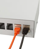 Consolidation Point Box 4-Port, Desk Wall Rail Mounting, Gris