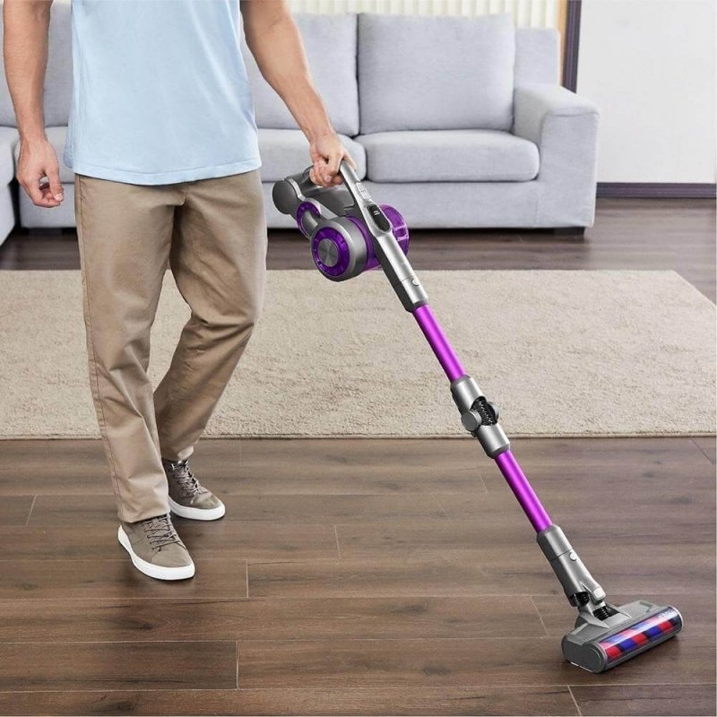 Aspiradora Jimmy Jv85 Pro 2 En 1 Batería Secar Hepa Sin Bolsa 600 W Gris, Violeta