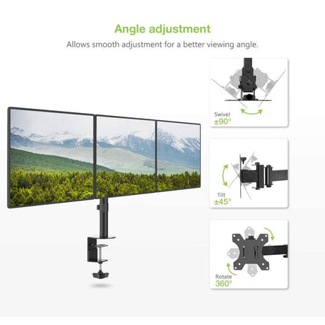 EAN 8057685301757 - Techly ICA-LCD 482-T soporte para monitor 61 cm (24") Escritorio Negro imagen 5