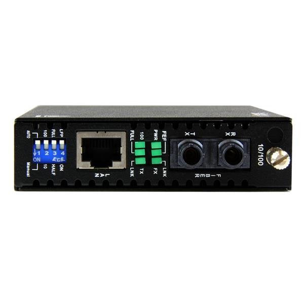 Startech.Com Conversor De Medios Ethernet 10/100 Mbps  A Fibra Multi Modo Conector St - 2km 2 Años