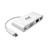 Eaton Tripp Lite   Usb-C Multiport Adapter Vga Usb-A Port Gbe And Pd Charging White