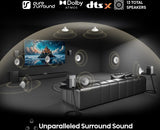 Barra De Sonido Hisense Ht Saturn 4.12. Dolby Atmos Subwoofer Inalámbrico 480 W Negro