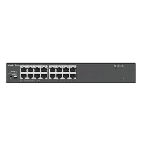 EAN 6971693279216 - Ruijie Networks RG-ES116G-L switch No administrado L2 Gigabit Ethernet (10/100/1000) Negro imagen 1