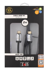 Cable Hdmi 2.0 T Nb M/M 2m (Negro/Gris)