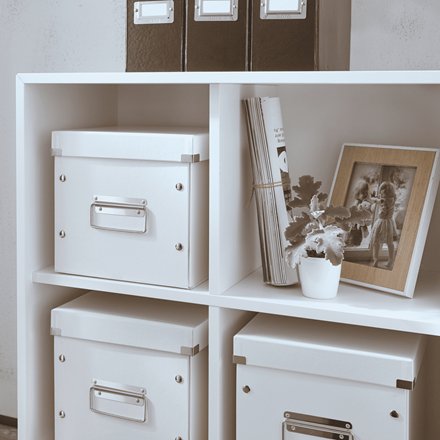 Caja De Almacenamiento Click&Store 10,0 L - 26,0 X 26,0 X 24,0 Cm Blanco