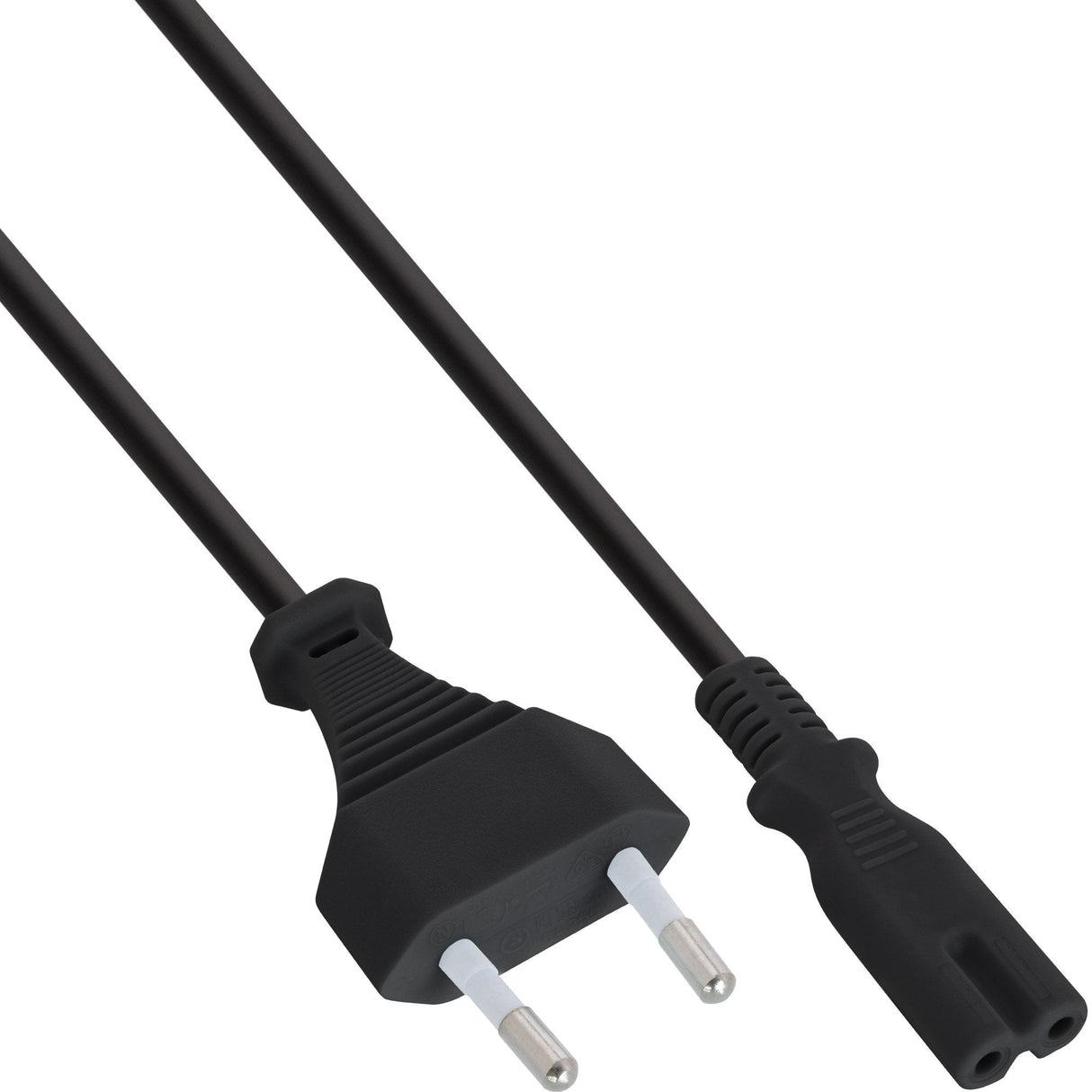 Cable De Alimentación Inline Tipo C Euro A Euro 8 C7 Enchufe Negro 5m