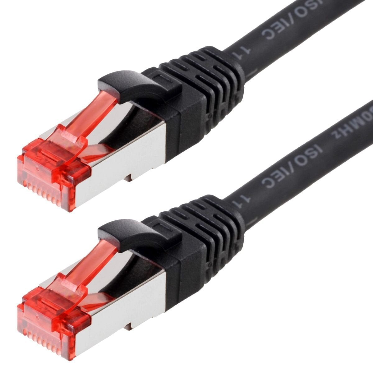 Helos Cable De Red S/Ftp Cat 6 Negro 30,0m